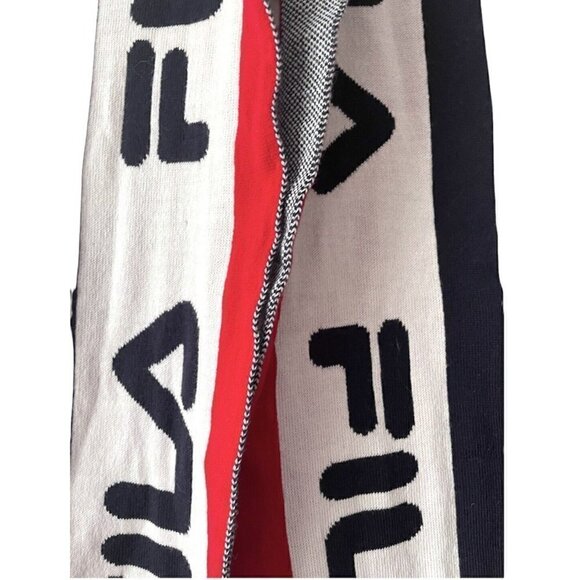 FILA Scarf With Tassles Warm Winter Unisex One Size Winter Warm Skiing - Picture 3 of 8